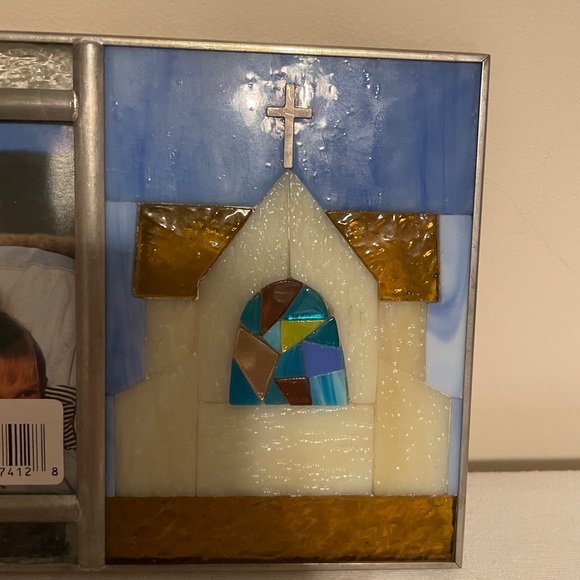 NEW Burnes of Boston Stained Glass Church Picture Frame - 3.5” x 3.5” Image - Picture 5 of 6